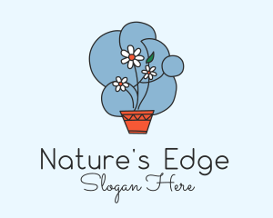 Flower Pot Decoration  logo design