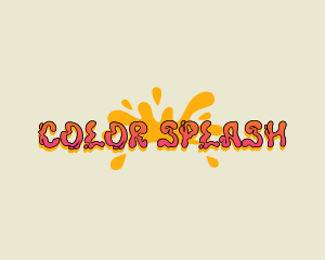 Funky Retro Splash logo design