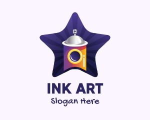 Graffiti Art Star logo design