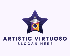 Star Spray Paint logo design