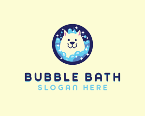 Dog Bath Grooming logo design