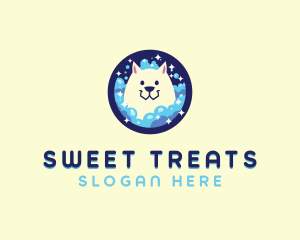 Dog Bath Grooming logo design