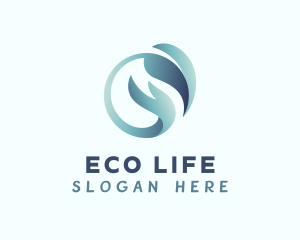 Environment Leaf Hand logo design