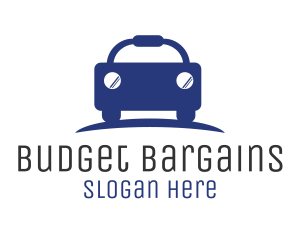 Blue Budget Car Automotive logo design