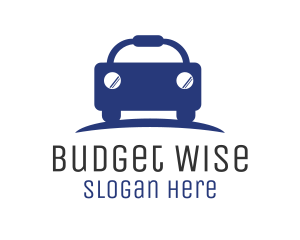 Blue Budget Car Automotive logo design