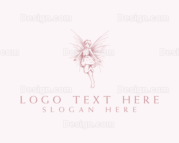 Elegant Magical Fairy Logo