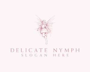 Elegant Magical Fairy logo design