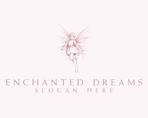 Elegant Magical Fairy logo design