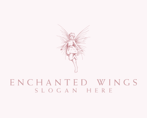 Elegant Magical Fairy logo design