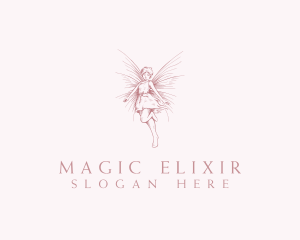 Elegant Magical Fairy logo design