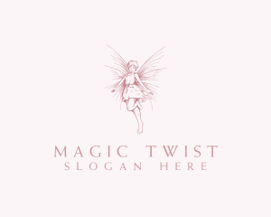 Elegant Magical Fairy logo design