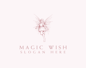 Elegant Magical Fairy logo design