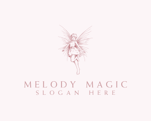 Elegant Magical Fairy logo design