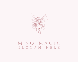 Elegant Magical Fairy logo design