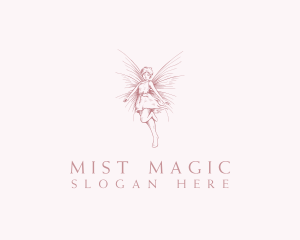 Elegant Magical Fairy logo design