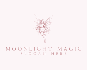 Elegant Magical Fairy logo design