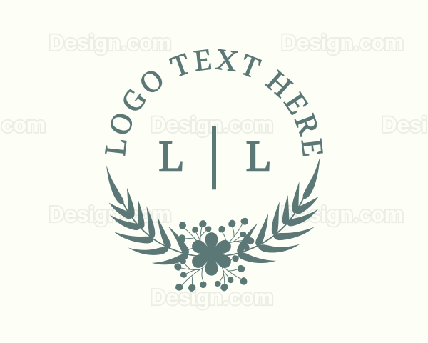 Flower Wreath Nature Logo