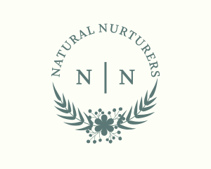 Flower Wreath Nature logo design