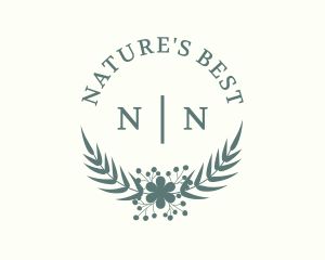 Flower Wreath Nature logo design