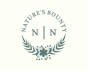 Flower Wreath Nature logo design