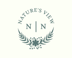 Flower Wreath Nature logo design