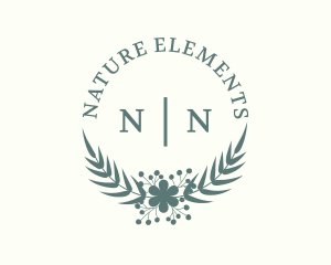 Flower Wreath Nature logo design