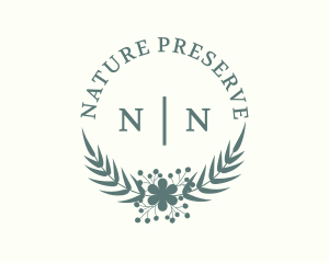 Flower Wreath Nature logo design