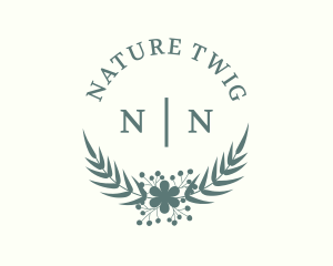 Flower Wreath Nature logo design