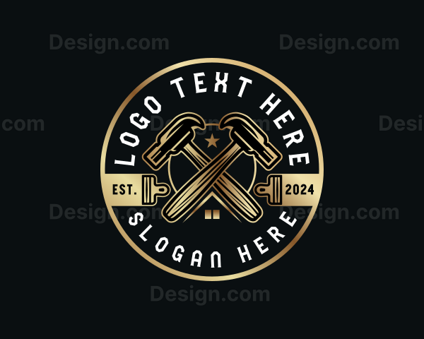 Carpentry Hammer Handyman Logo