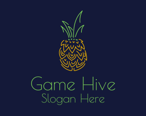 Tropical Pineapple Fruit  Logo