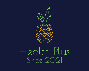 Tropical Pineapple Fruit  logo