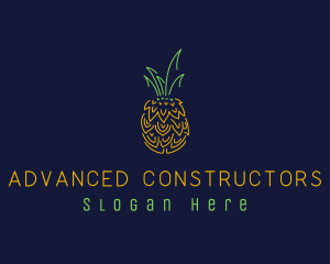 Sweet Pineapple Fruit  logo design