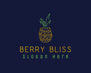 Sweet Pineapple Fruit  logo design