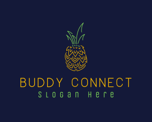 Sweet Pineapple Fruit  logo design