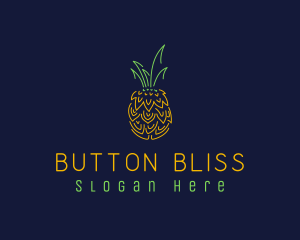 Sweet Pineapple Fruit  logo design