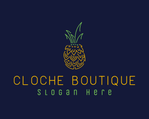 Sweet Pineapple Fruit  logo design