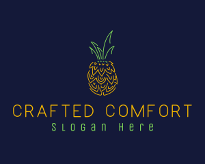 Sweet Pineapple Fruit  logo design