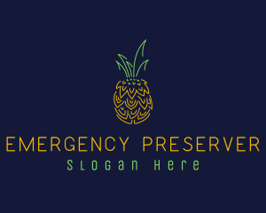 Sweet Pineapple Fruit  logo design