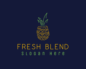 Sweet Pineapple Fruit  logo design