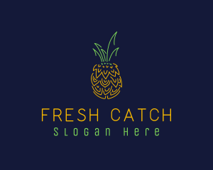 Sweet Pineapple Fruit  logo design