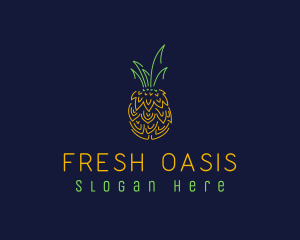 Sweet Pineapple Fruit  logo design