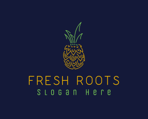 Sweet Pineapple Fruit  logo design