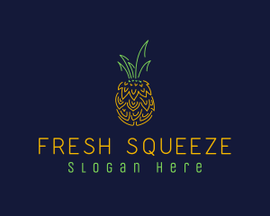 Sweet Pineapple Fruit  logo design