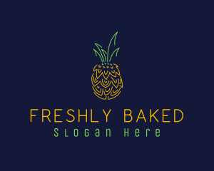 Sweet Pineapple Fruit  logo design