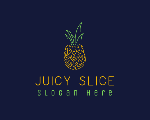 Sweet Pineapple Fruit  logo design