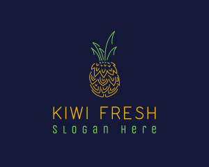 Sweet Pineapple Fruit  logo design