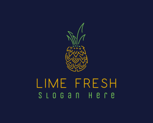 Sweet Pineapple Fruit  logo design