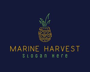 Sweet Pineapple Fruit  logo design