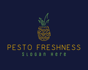 Sweet Pineapple Fruit  logo design