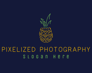 Sweet Pineapple Fruit  logo design